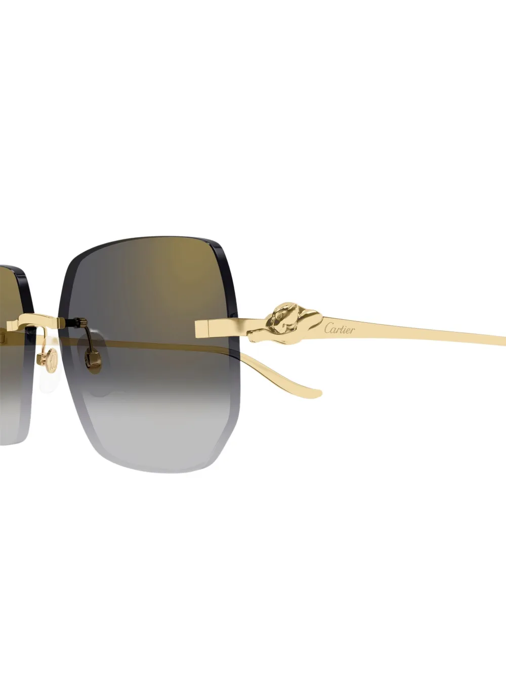 Shop Cartier Panthère De Sunglasses