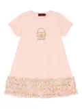 Aigner Kids sequin-detailing dress - Pink