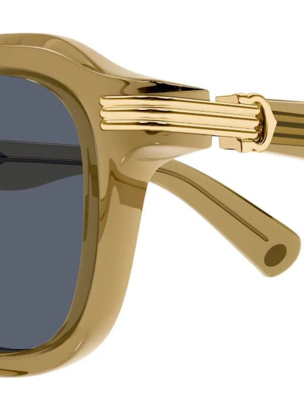 Cartier Eyewear スクエアフレーム サングラス | イエロー | FARFETCH JP