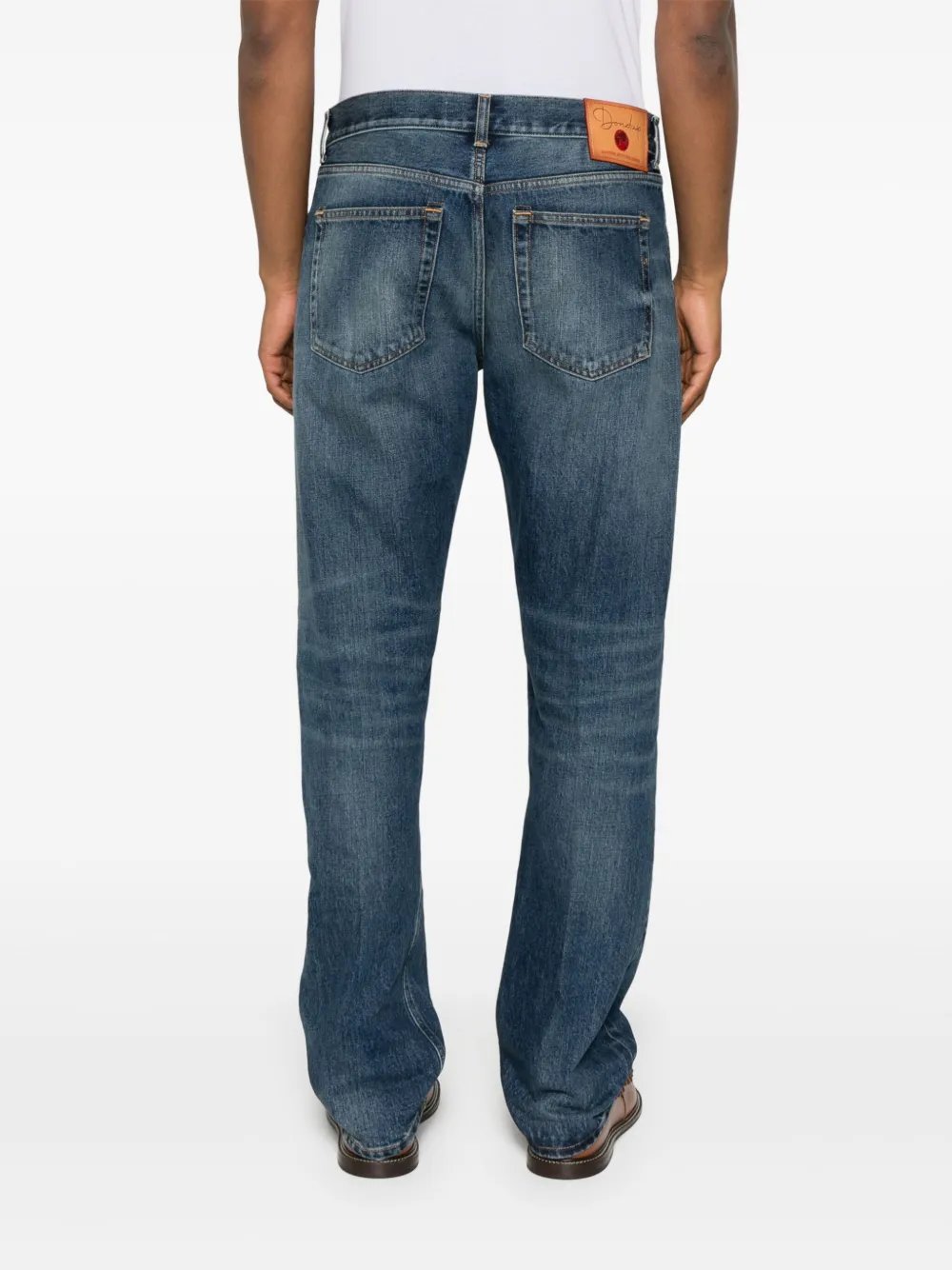 DONDUP Jeans met logopatch Blauw