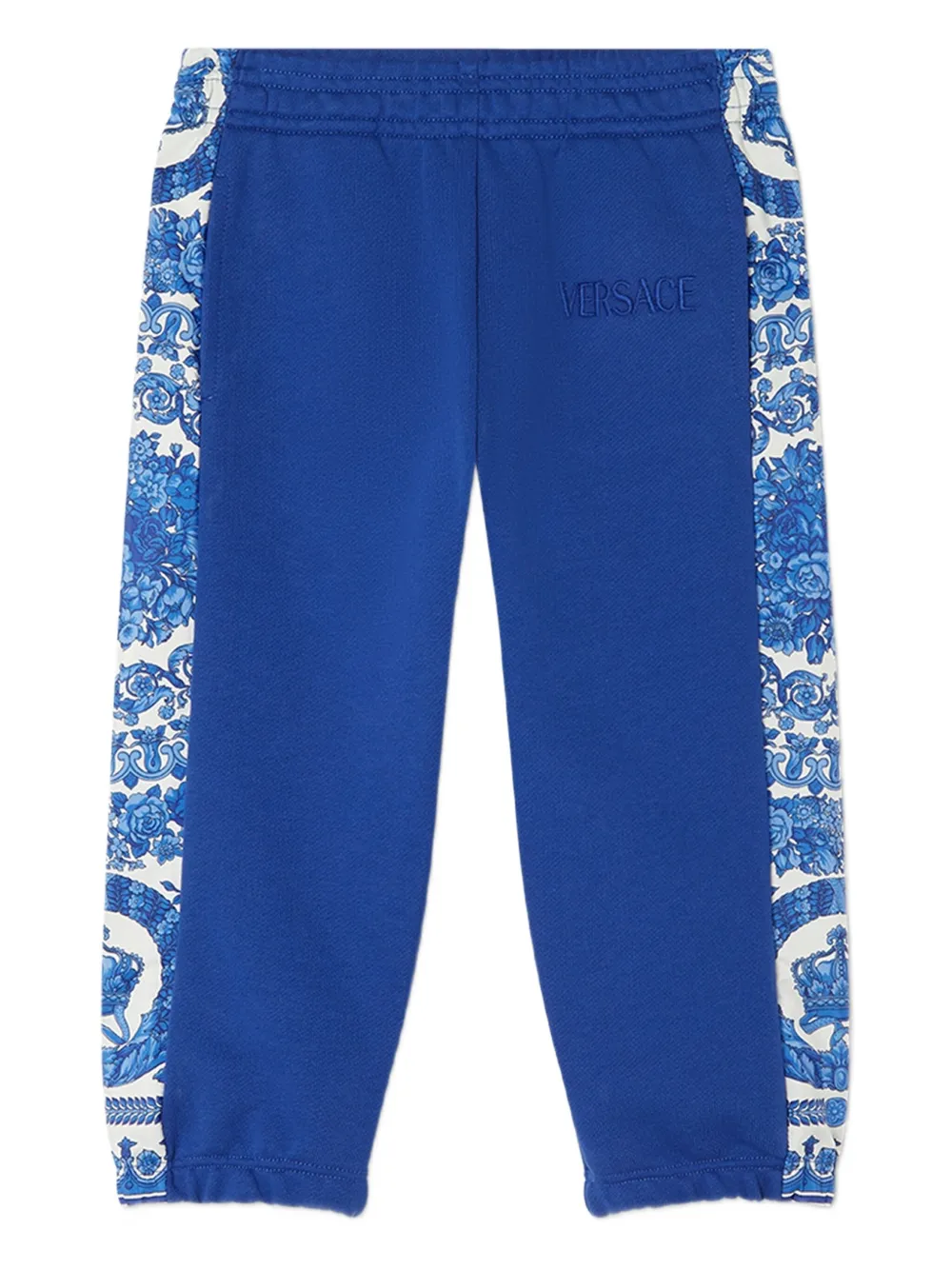 Versace Kids Trainingsbroek met barokprint Blauw