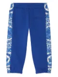 Versace Kids Barocco-print track pants - Blue