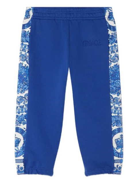 Versace Kids pants con estampado Barocco