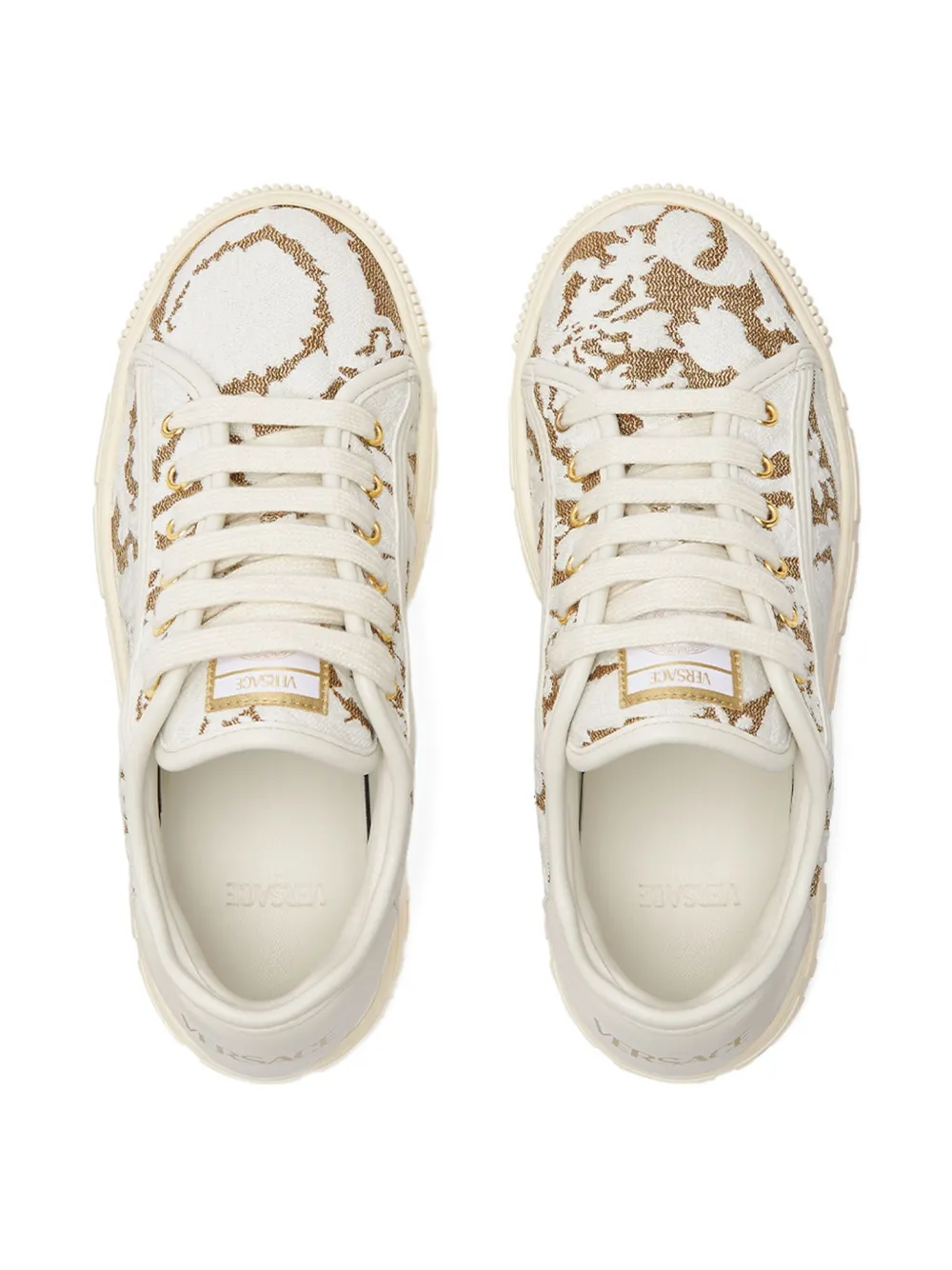 Versace Kids Barocco low-top sneakers Wit