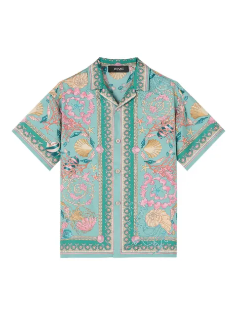 Versace Kids Underwater Barocco short-sleeve shirt
