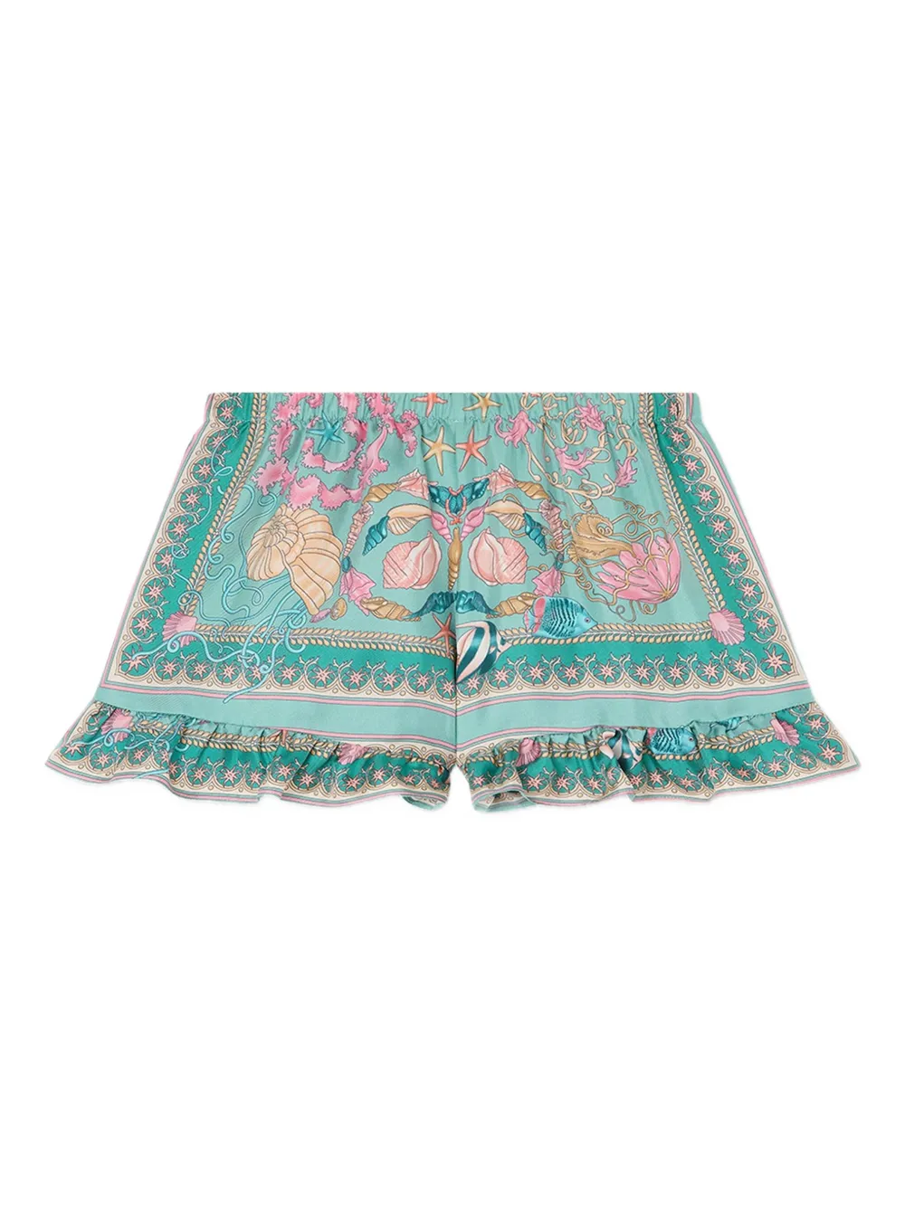 Versace Kids short Underwater Barocco à volants | Shorts décontractés | Image 2