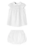Versace Kids Barocco-jacquard dress - White