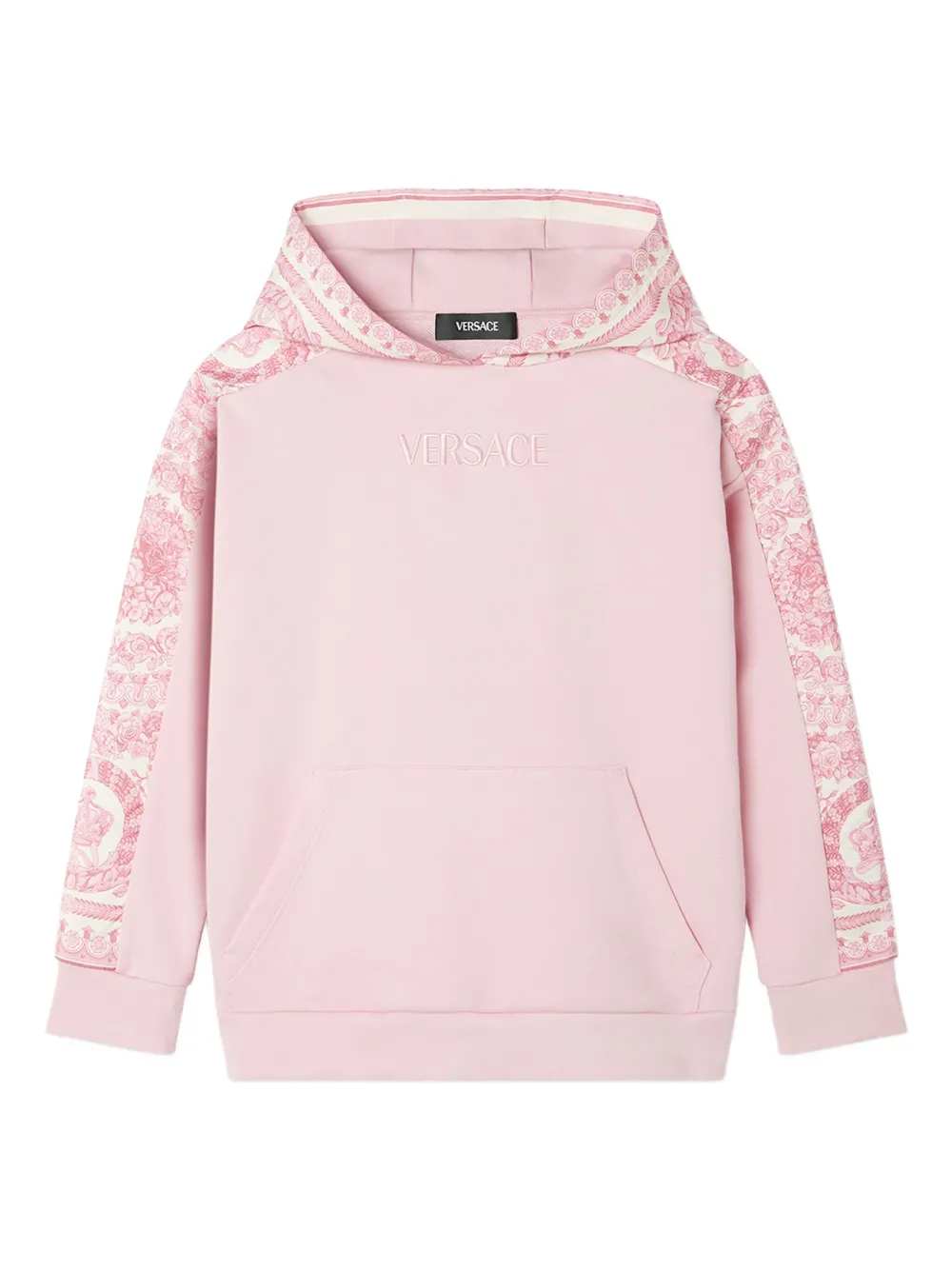 Versace Kids Hoodie met barokprint Roze