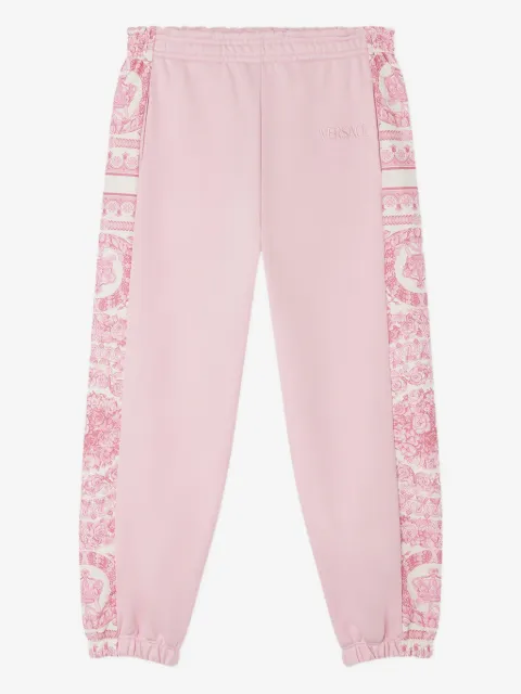 Versace Kids Barocco-panelled joggers