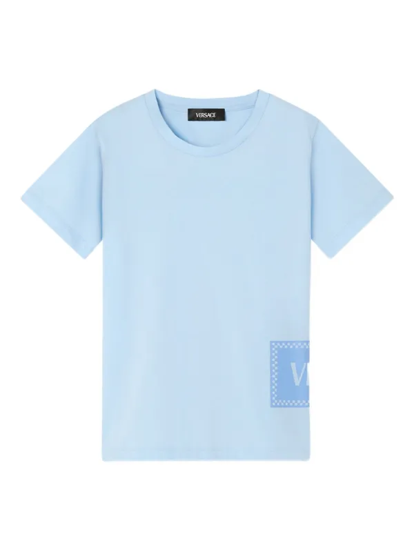Versace Kids logo-print T-shirt | Blue | FARFETCH