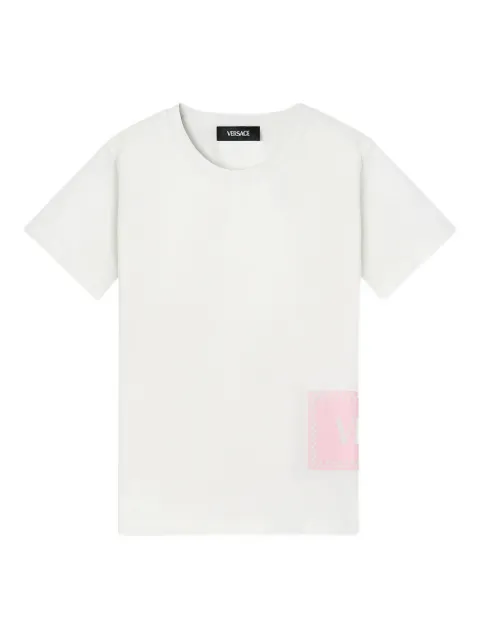 Versace Kids playera con logo estampado