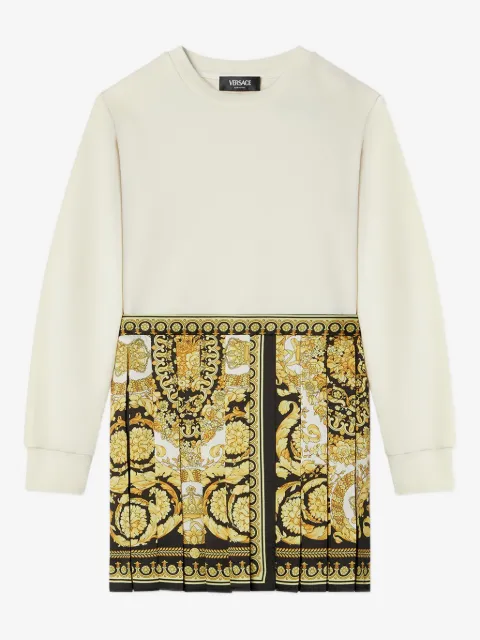 Versace Kids Pulloverkleid mit Barocco-Print