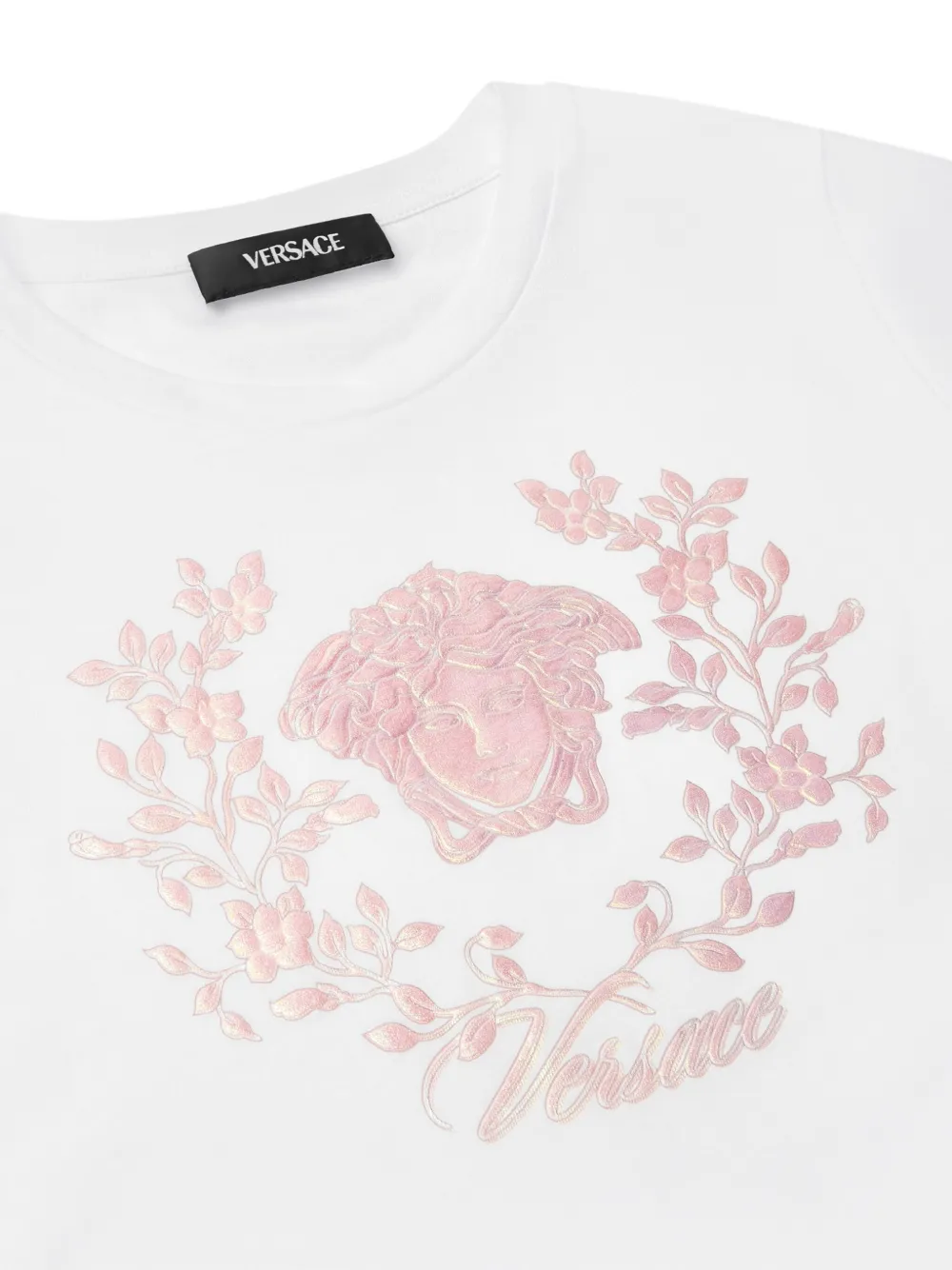 Versace Kids Medusa Crest T-shirt Wit