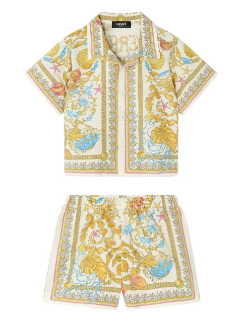 Versace Kids Set con shorts Underwater Barocco