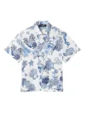 Versace Kids Underwater Barocco short-sleeve shirt - White