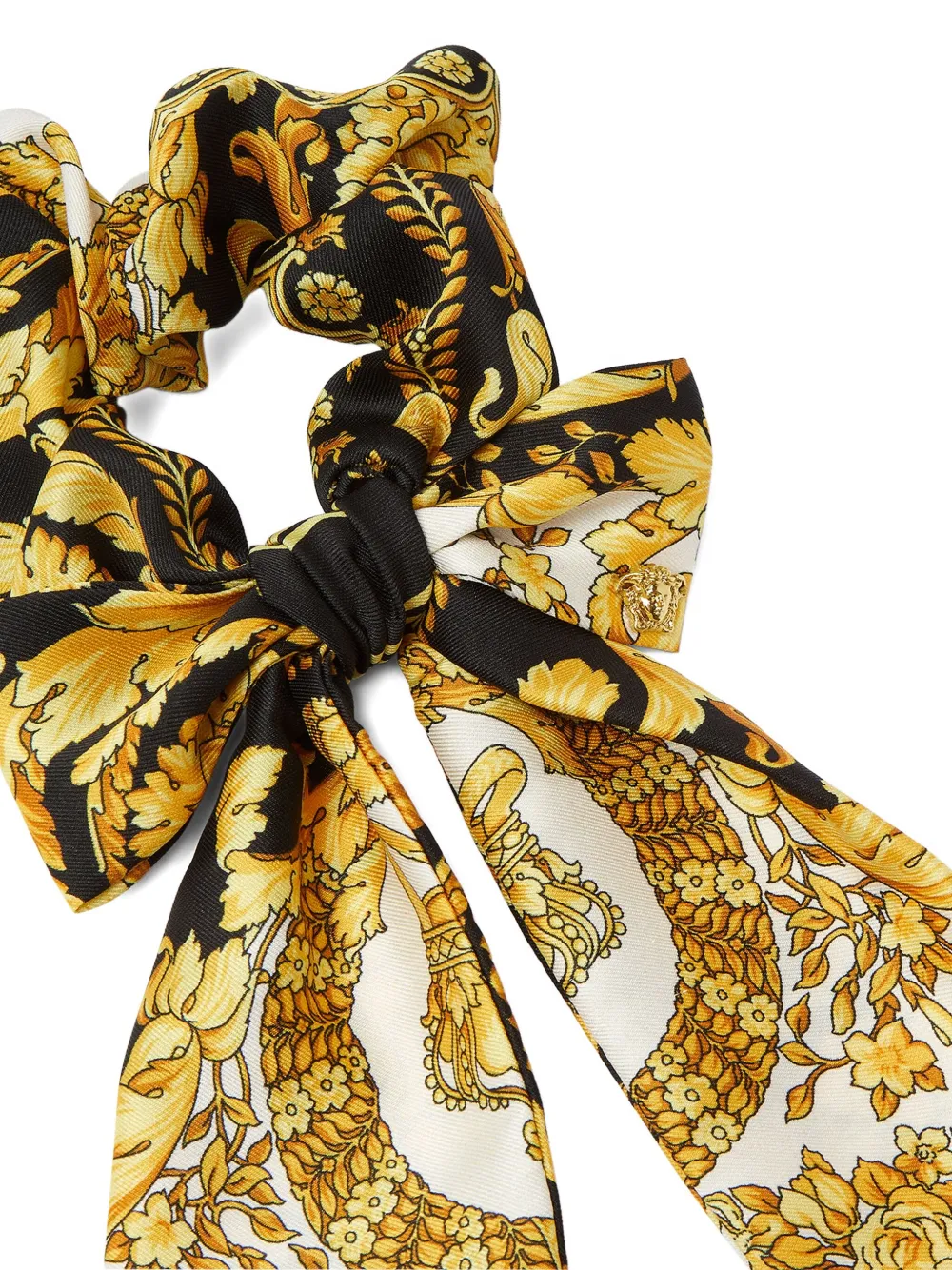 Shop Versace Barocco Silk Scarf