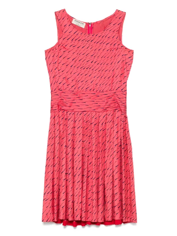 A.n.g.e.l.o. Vintage Cult 1960s Abstract-Print Midi Dress - Pink
