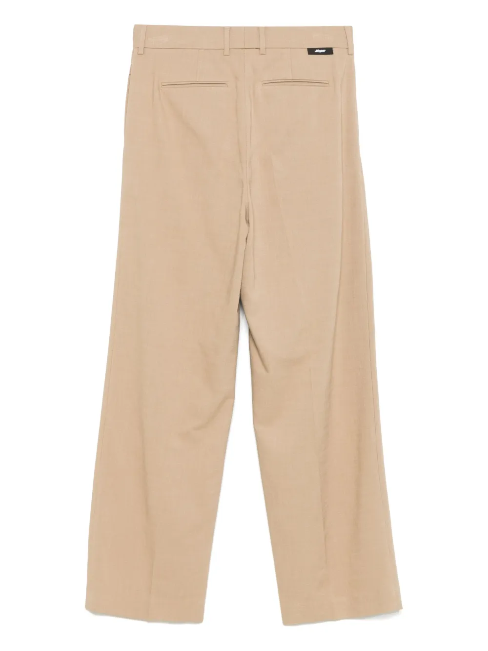 MSGM logo-tag trousers - Bruin