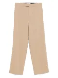 MSGM logo-tag trousers - Brown