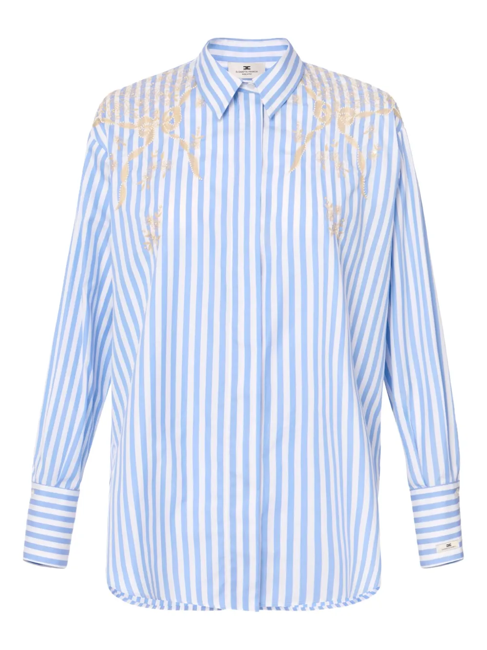 Elisabetta Franchi camisa de popelina | azul | Image 1