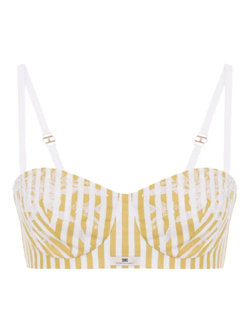 Soutien-gorge à rayures - Elisabetta Franchi - Modalova