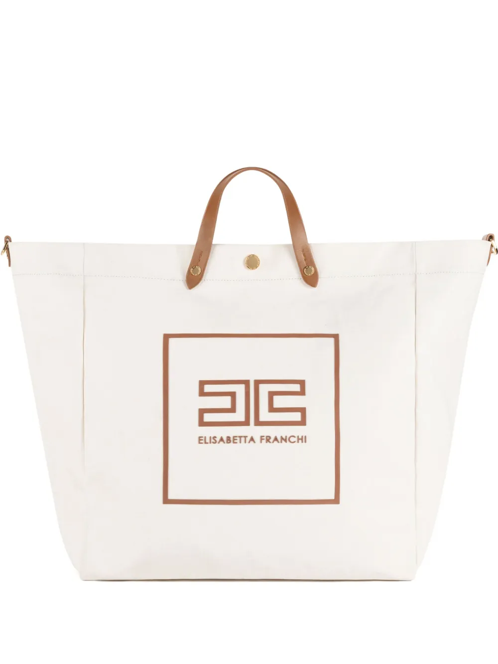 Elisabetta Franchi canvas tote bag | White | Image 1