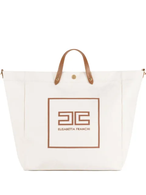 Elisabetta Franchi canvas tote bag