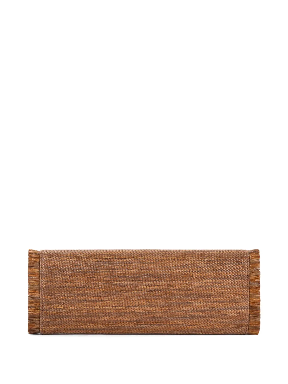 Elisabetta Franchi Clutch met logopatch Bruin