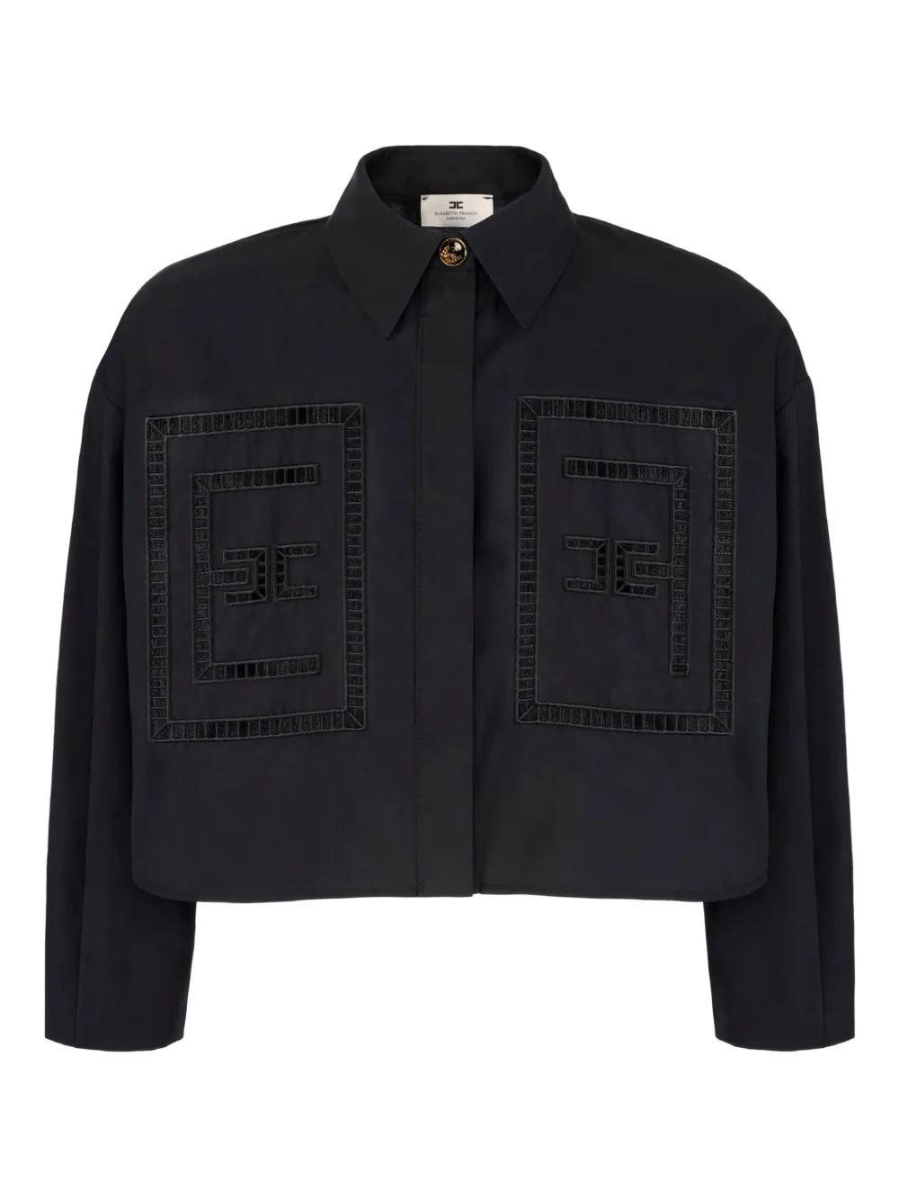 Elisabetta Franchi camisa con bordado | negro | Image 1