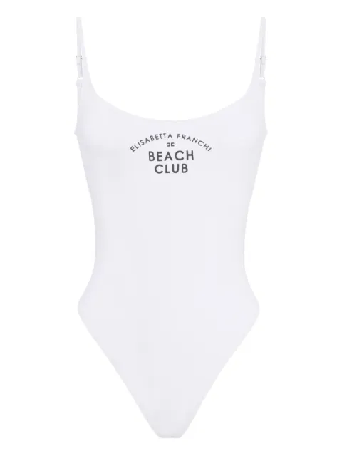 Elisabetta Franchi traje de baño con logo estampado