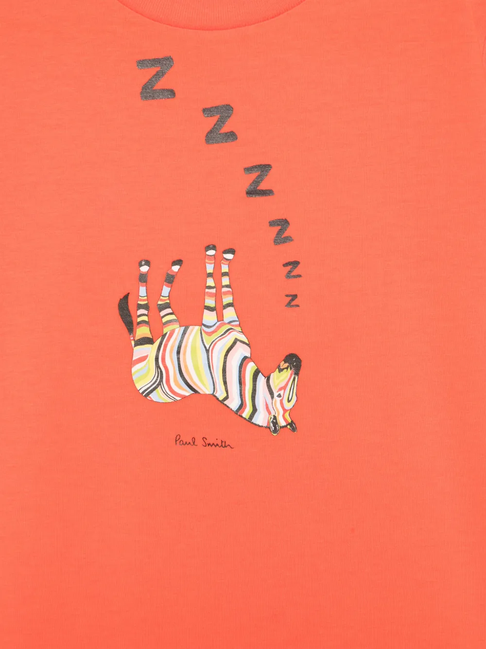 Paul Smith Junior T-shirt met grafische print Oranje
