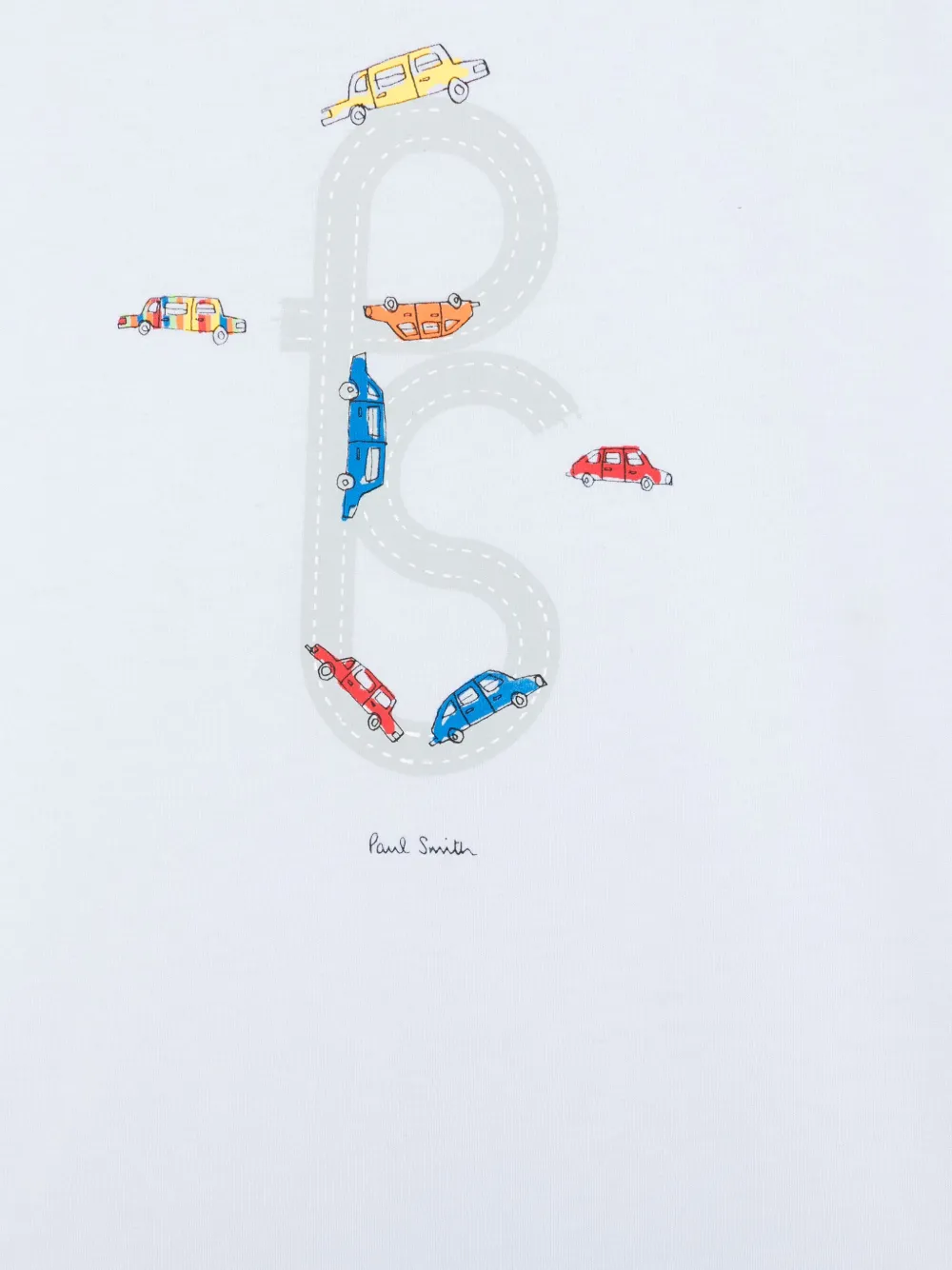 Paul Smith Junior T-shirt met grafische print Blauw