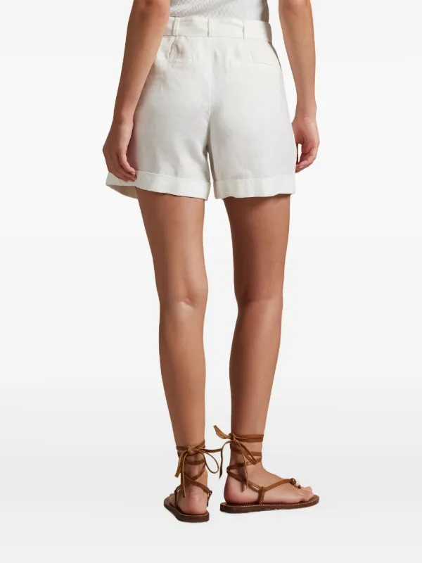 Clothing White Polo Linen Shorts SHORT SLEEVE EASY WEAR LUXURY LINEN SHIRT  BRIGHT WHITE – IZOD