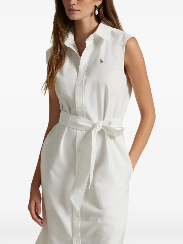 Polo Ralph Lauren ノースリーブワンピース | ホワイト | FARFETCH JP