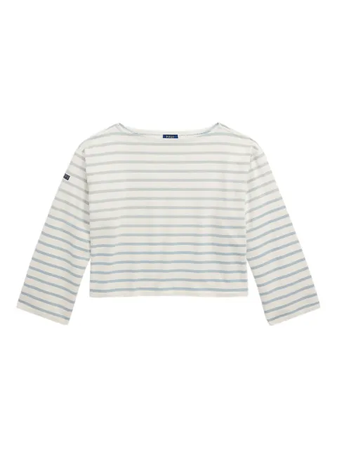 Polo Ralph Lauren توب مخطط بأكمام طويلة