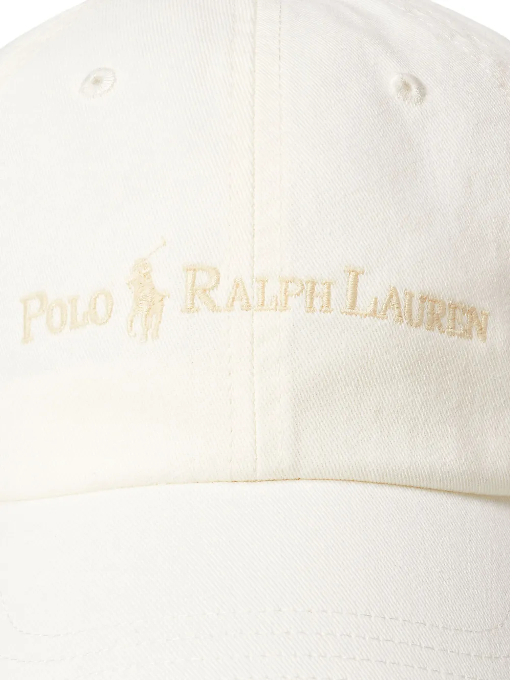 Polo Ralph Lauren Honkbalpet met geborduurd logo Wit