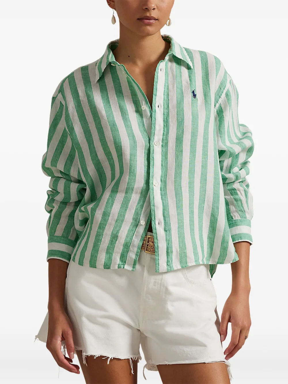 Polo Ralph Lauren Gestreept blouse Groen
