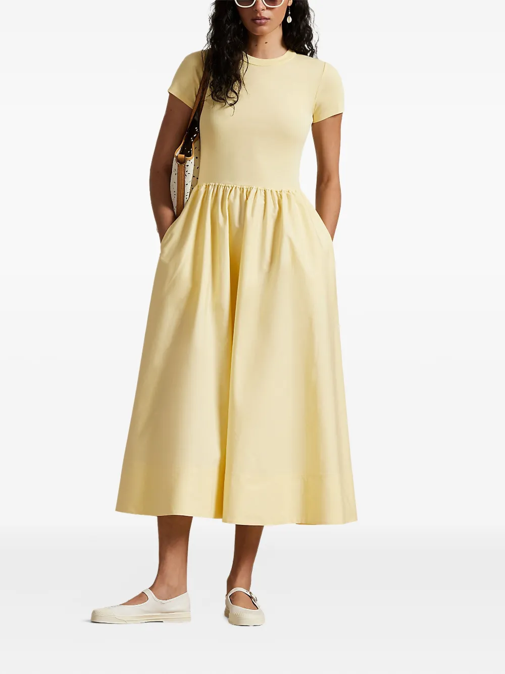Polo Ralph Lauren Katoenen jurk Geel