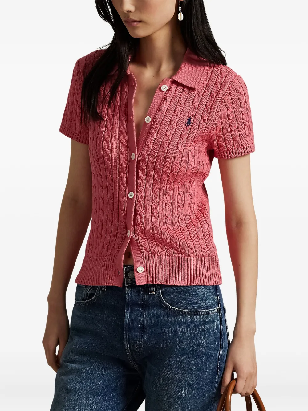 Polo Ralph Lauren Kabelgebreid vest Roze