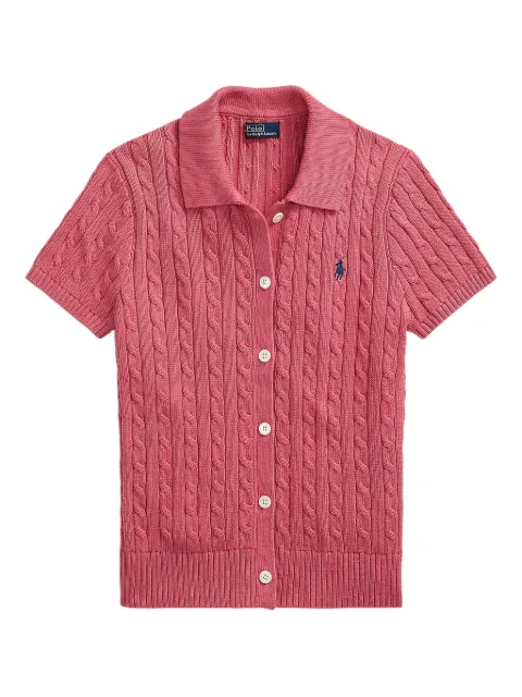 Polo Ralph Lauren cable-knit short-sleeve cardigan