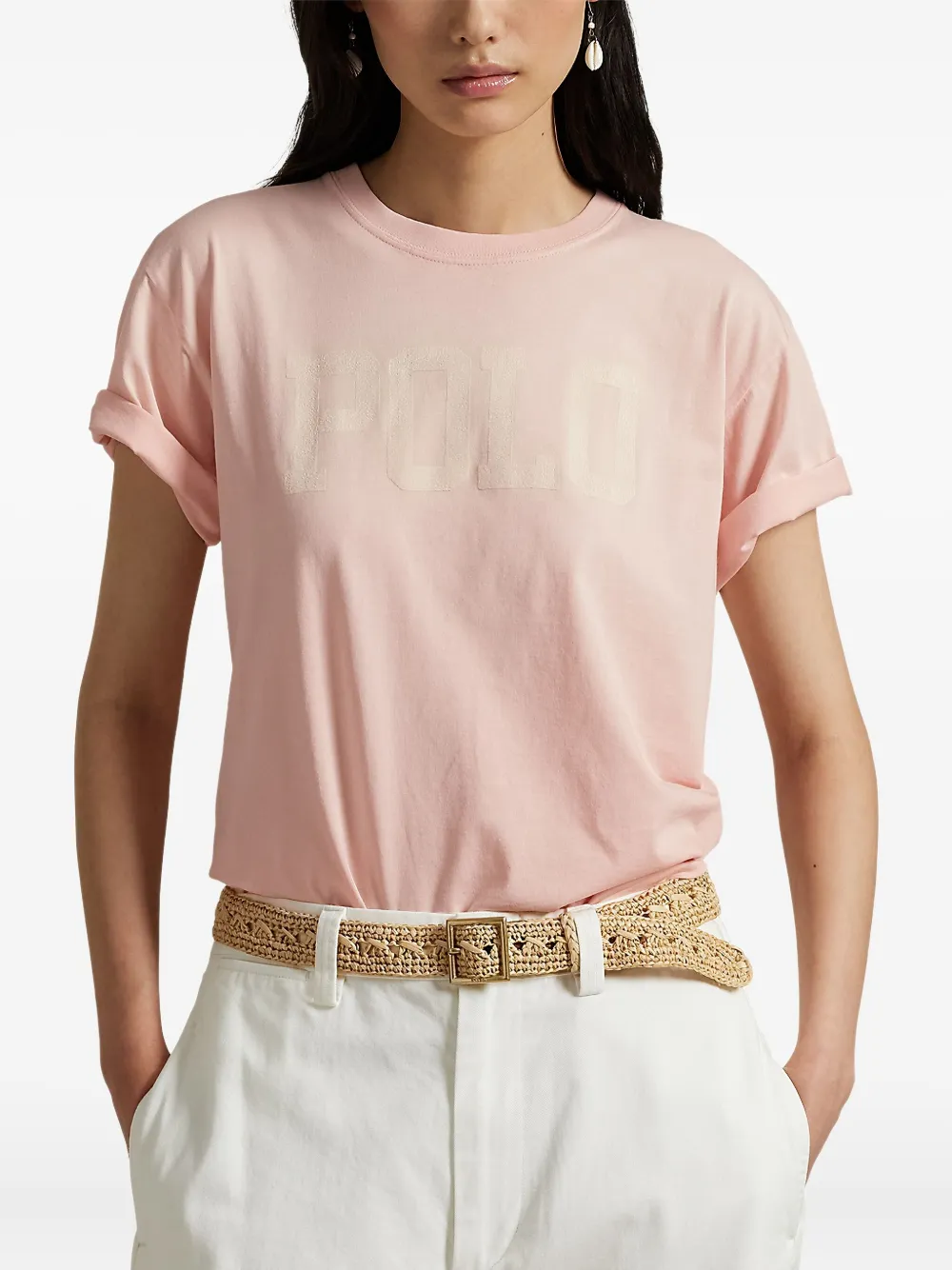 Polo Ralph Lauren T-shirt met logoprint Roze