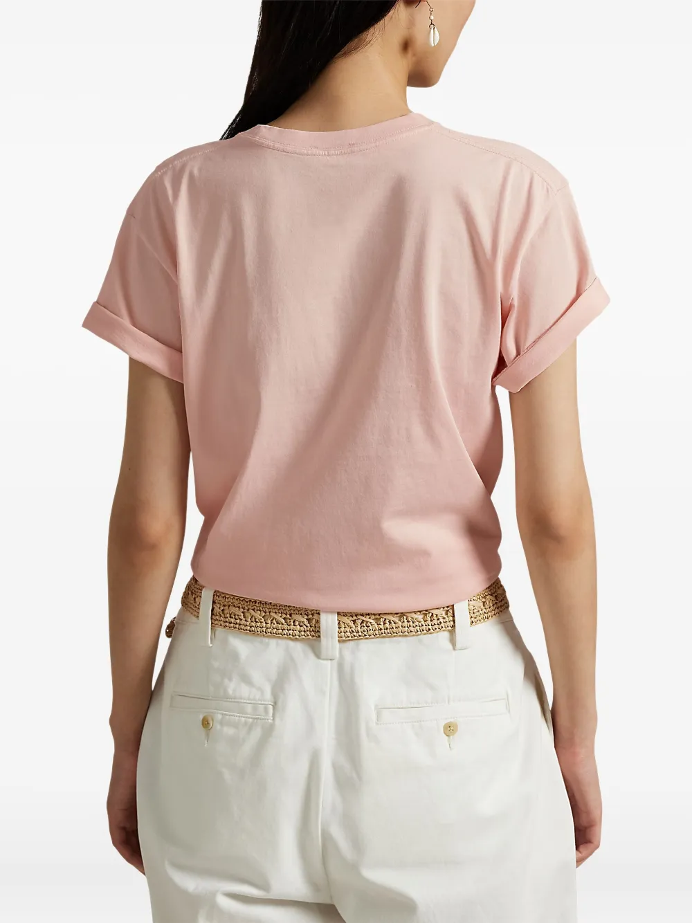 Polo Ralph Lauren T-shirt met logoprint Roze