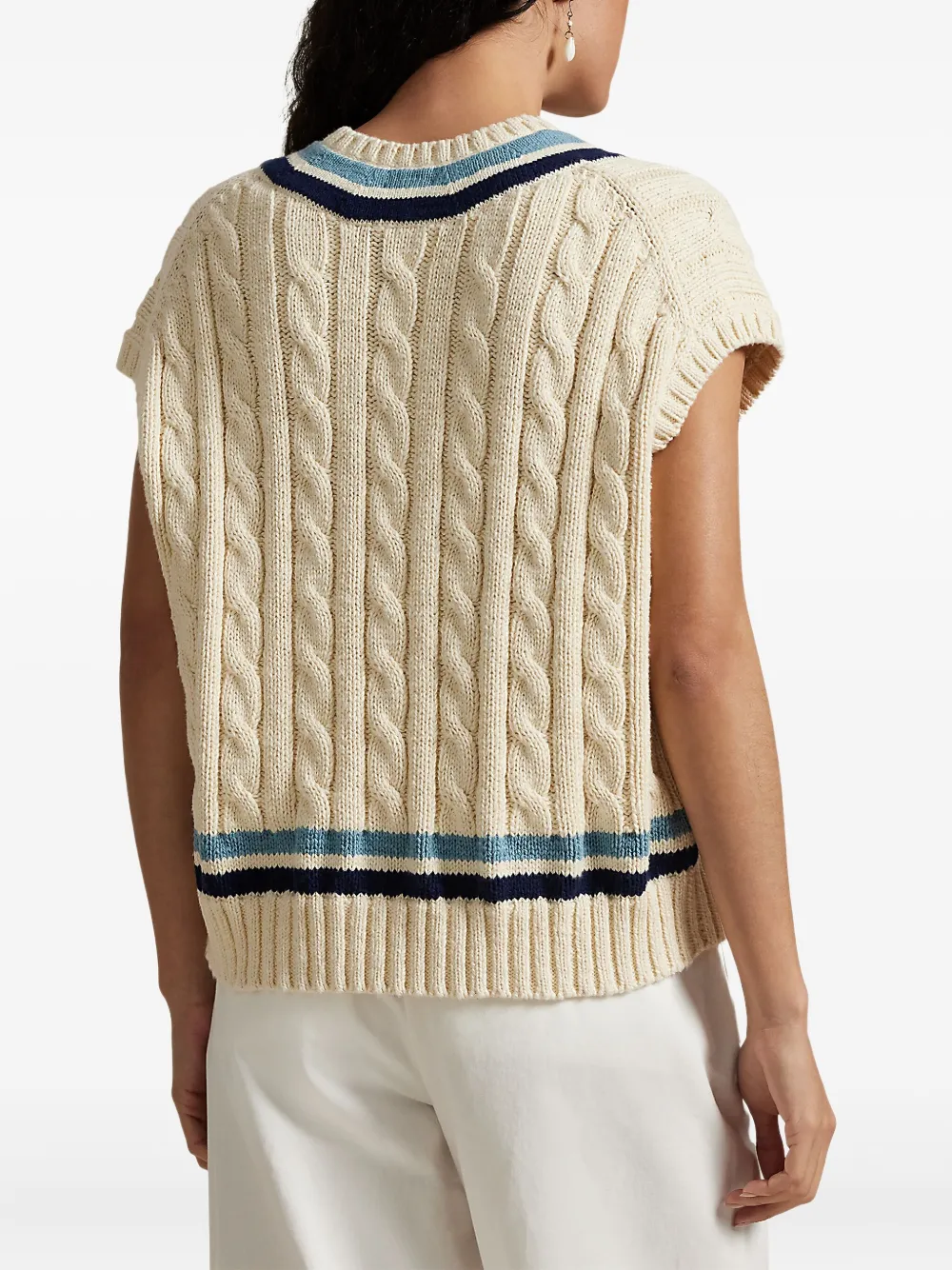 Shop Polo Ralph Lauren Cable-knit Vest