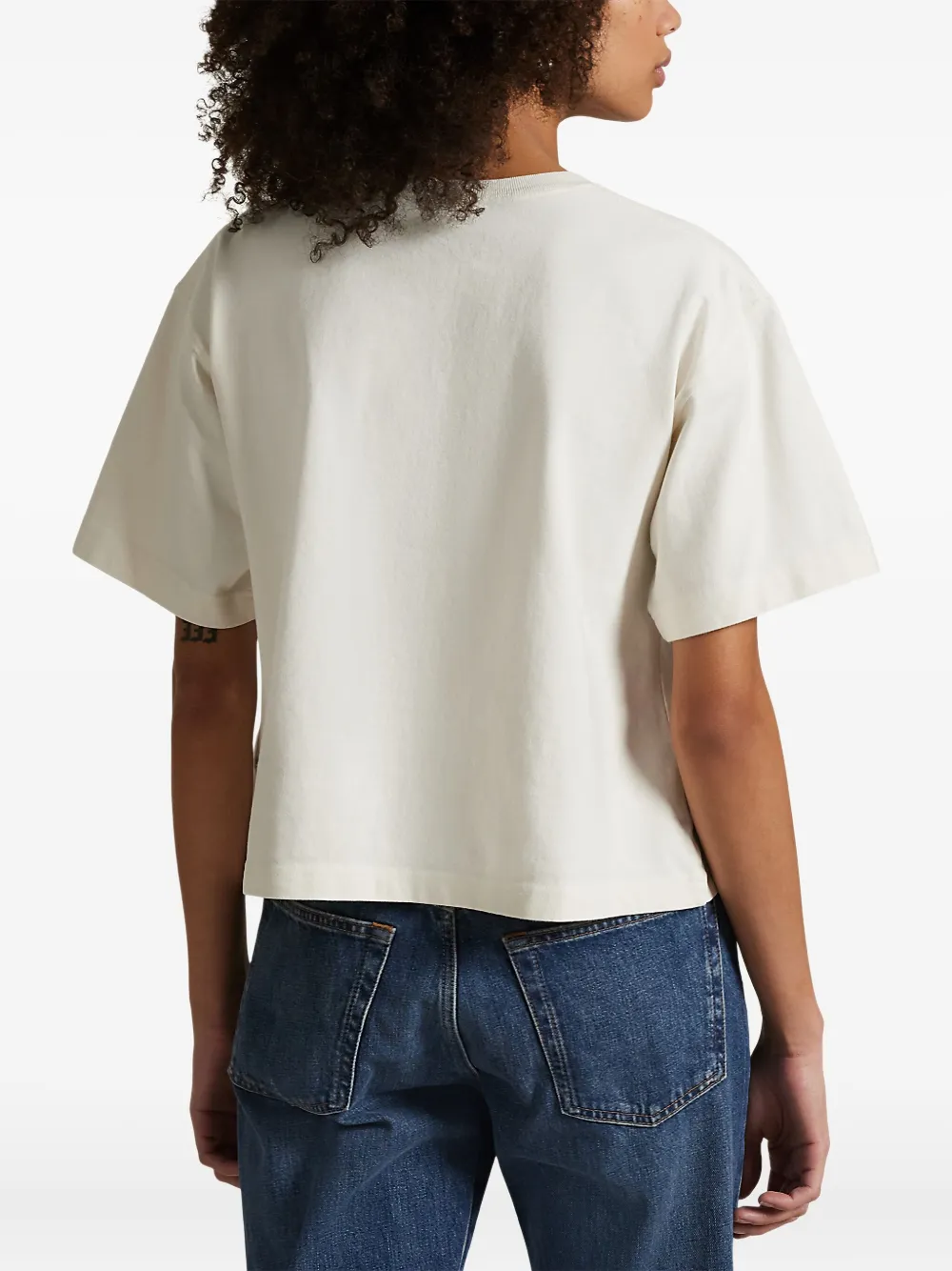 Polo Ralph Lauren T-shirt met geborduurde vlag Wit