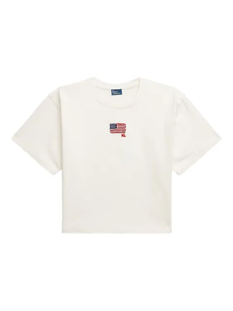 Polo Ralph Lauren playera  con bandera bordada
