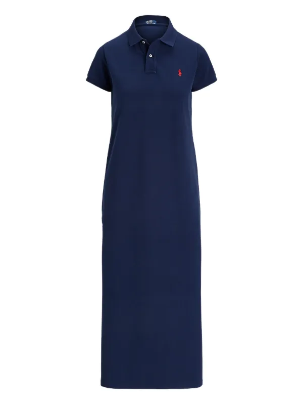 送料関税込み☆POLO RALPH LAUREN ロゴ ポロワンピース Polo Ralph Lauren ポロワンピース | ブルー | FARFETCH JP