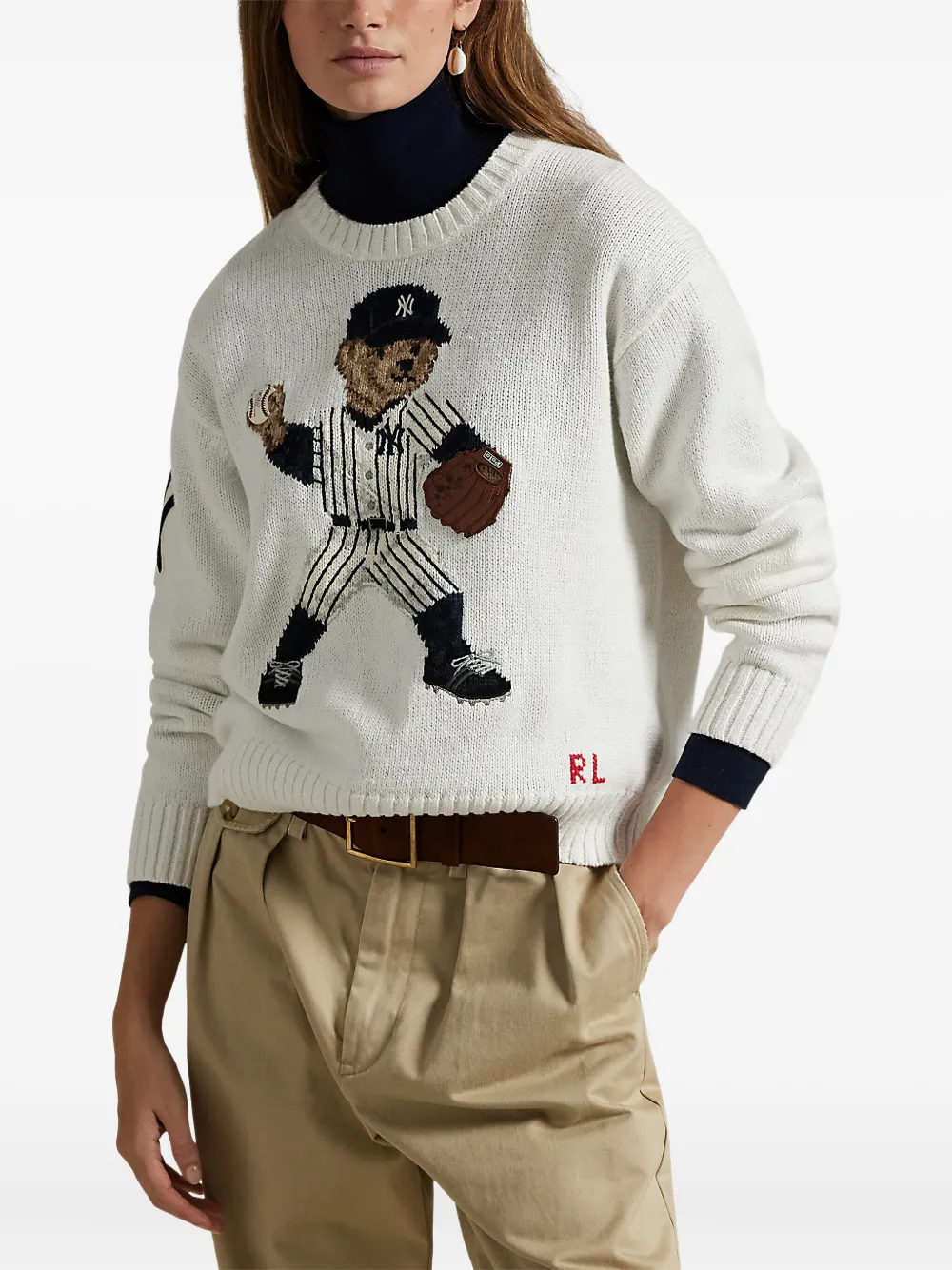 Polo Ralph Lauren Sweater met ronde hals Wit