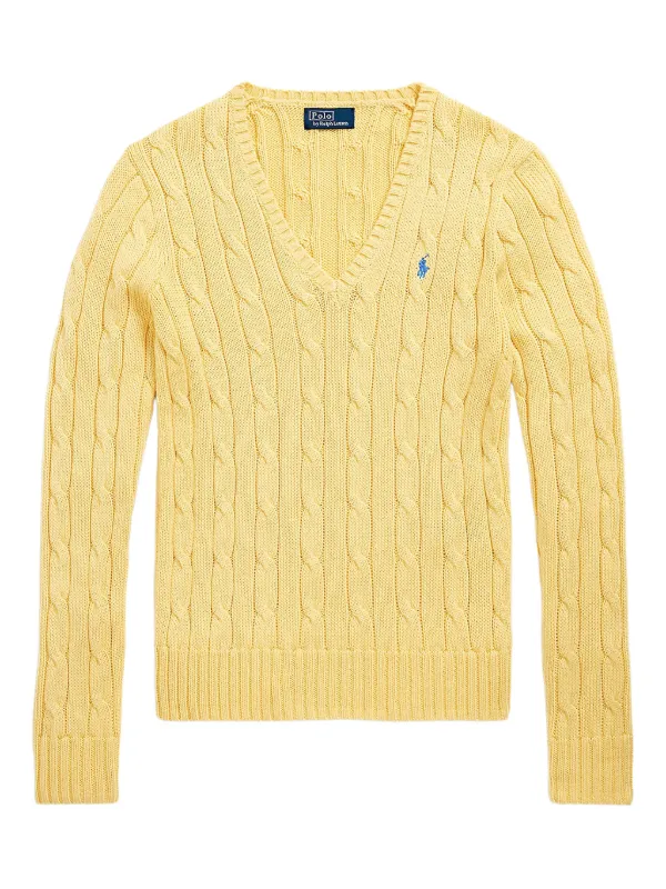 ラルフローレン　イエロー　ケーブルニット ポロ ラルフ ローレン POLO RALPH LAUREN ケーブルニット