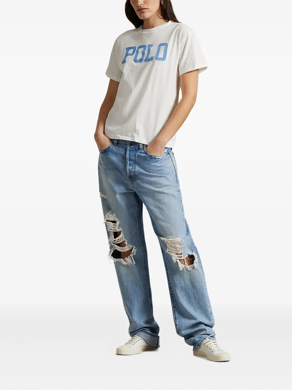 Polo Ralph Lauren T-shirt met logoprint Wit
