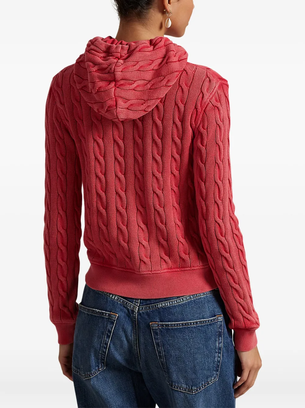 Polo Ralph Lauren Katoenen sweater met rits Rood